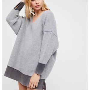 NWOT Free People All About It Sweatshirt Deep V